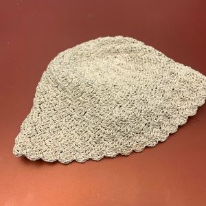 Vintage 90s woven straw bucket hat
